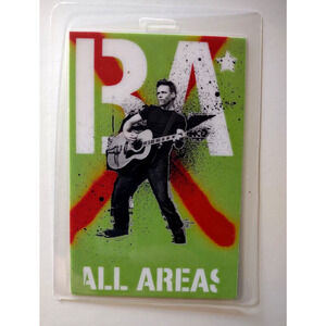 Bryan Adams 1992 Waking Up The Neighbors Tour Backstage Pass Laminated Photo